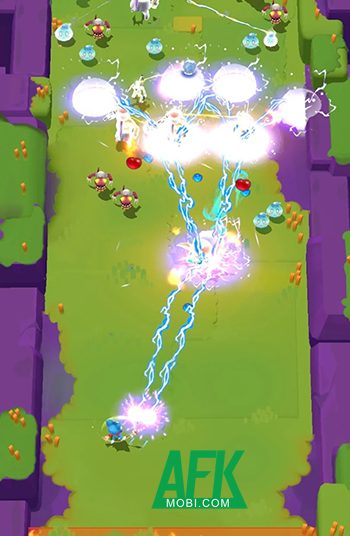 Điều khiển một chú mèo đối mặt các đợt kẻ thù lẫn quái vật với game Cat Hero: Magic Journey