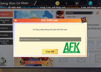 AFKMobi tặng nhiều gift code game Tứ Hoàng Hỏa Quốc giá trị