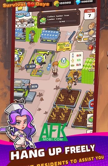 Doomsday Survival 99 Days đưa bạn gầy dựng đồng thời bảo vệ căn cứ trước zombie