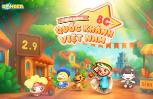 Bomber VNG chào mừng Quốc Khánh với nhân vật mang đậm chất Việt