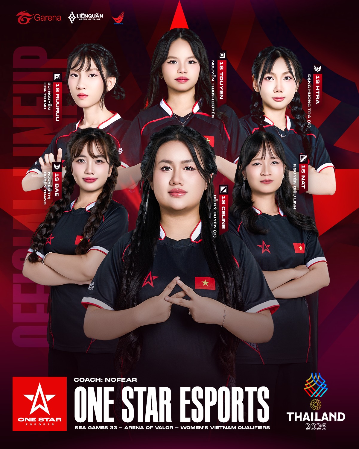 One Star Esports ghi tên vào lịch sử, trở thành đại diện Liên Quân Mobile nữ tại đấu trường SEA Games 33- Ảnh 1.