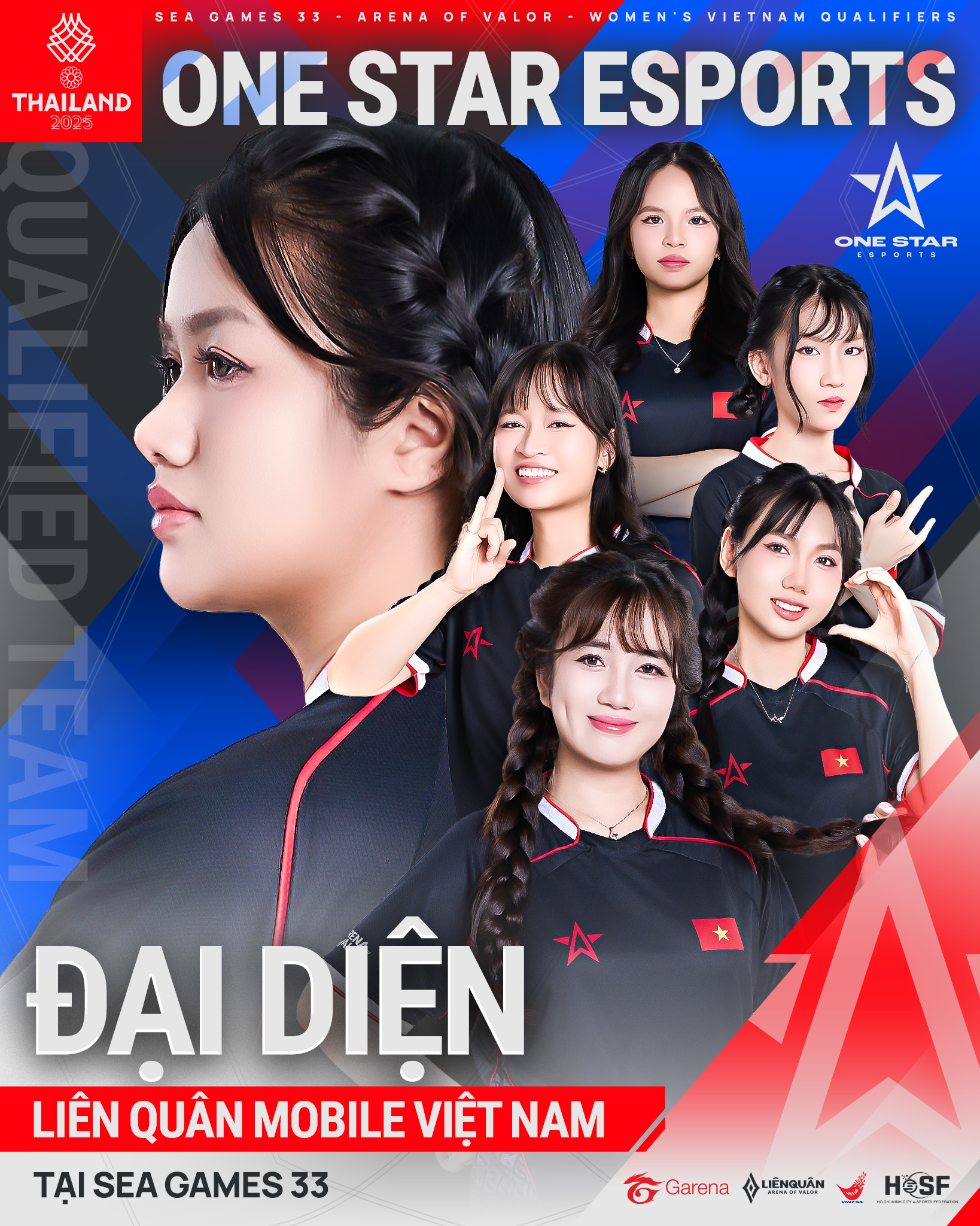 One Star Esports ghi tên vào lịch sử, trở thành đại diện Liên Quân Mobile nữ tại đấu trường SEA Games 33- Ảnh 2.