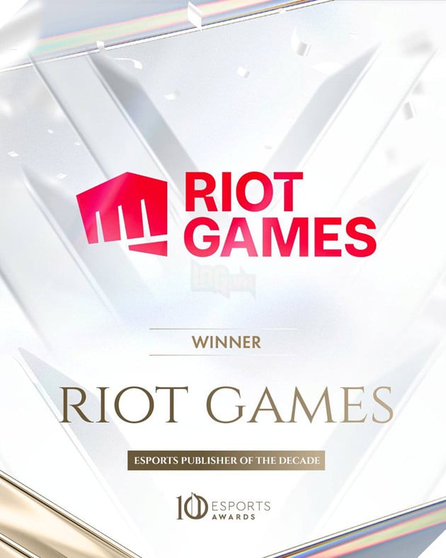 Esports Awards 2025: Le Trao Giai Danh Dau Mot Thap Ky Thong Tri Cua Lien Minh Huyen Thoai 2 Riot Games nhận giải