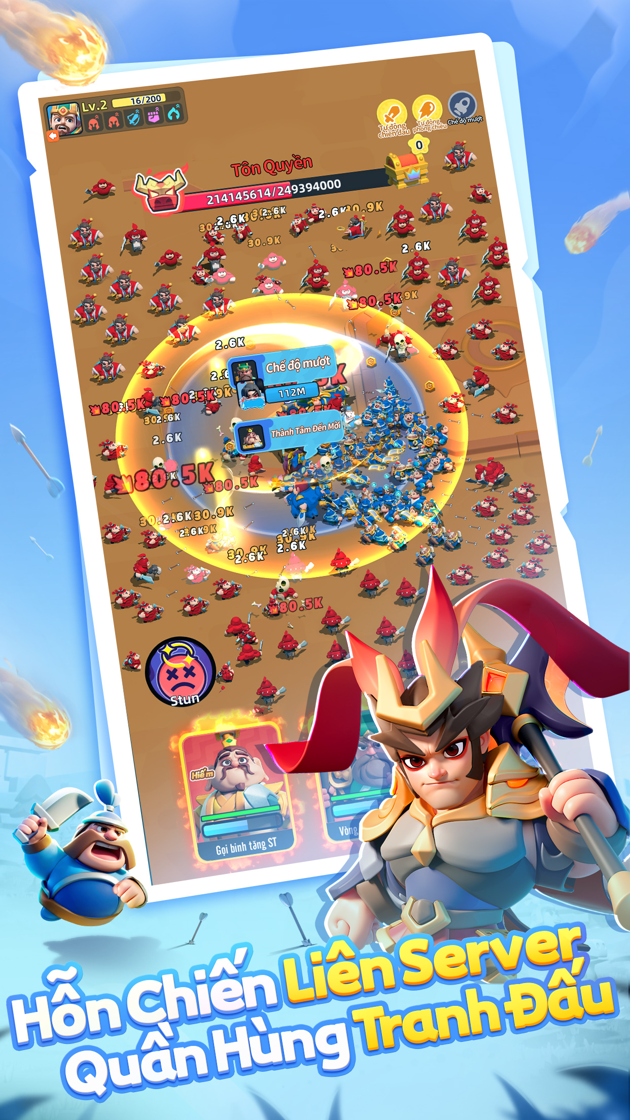 CG lần đầu công bố, game mobile Tam Quốc thư giãn đối kháng 