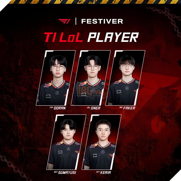 Đội hình T1 được cập nhật trên trang bán vật phẩm chính thức