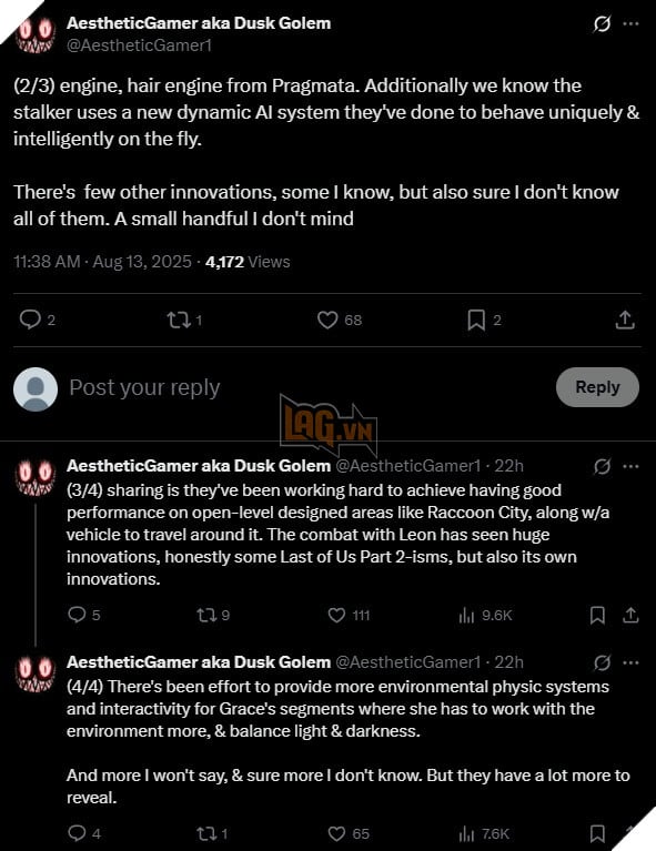 Resident Evil Requiem Lấy Cảm Hứng Gameplay Từ The Last of Us Part 2 Liệu Có Hợp Lý?