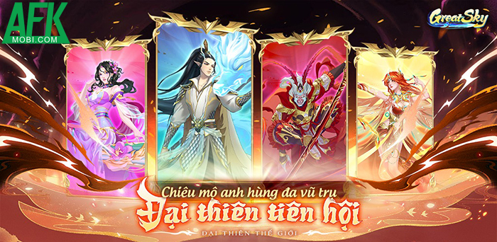 Great Sky: Đại Thiên Thế Giới game đấu tướng lấy chủ đề đa vũ trụ ra mắt game thủ Việt 0 Great Sky: Đại Thiên Thế Giới game đấu tướng lấy chủ đề đa vũ trụ ra mắt game thủ Việt 0