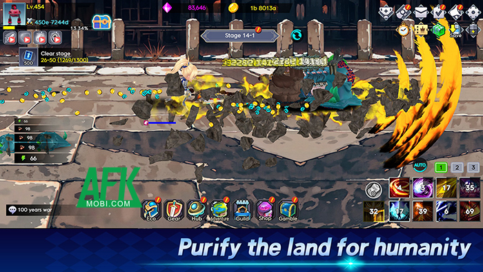 Theo dõi cuộc chiến 100 năm của một cô nàng Android trong game Idle Eco 1