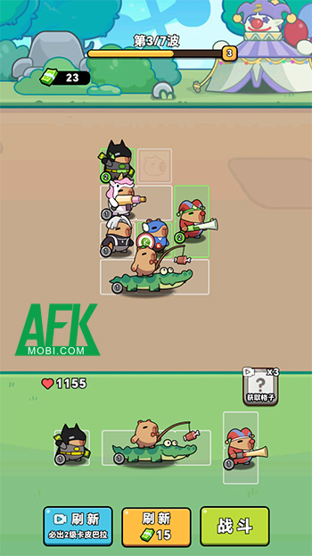 Phòng thủ trước bọn zombie cùng các chú chuột lang nước tại game Capybara Gear Up! 3