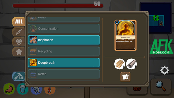 DungeonHiker game khám phá ngục tối kết hợp sinh tồn với chiến thuật sử dụng thẻ bài 4