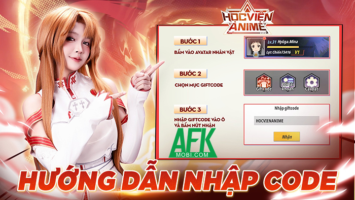 Tổng hợp gift code game Học Viện Anime mới nhất trong tháng 0