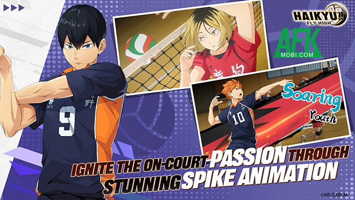 HAIKYU!! FLY HIGH game chiến thuật thể thao lấy chủ đề từ Vua Bóng Chuyền Haikyuu 1