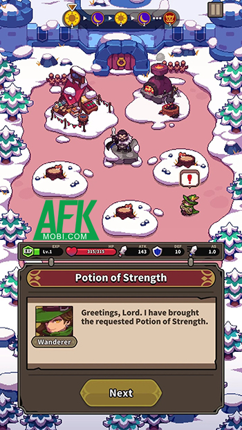 Bảo vệ vùng đất băng giá của bản thân trước bọn quái vật trong game Help Us My Lord 1