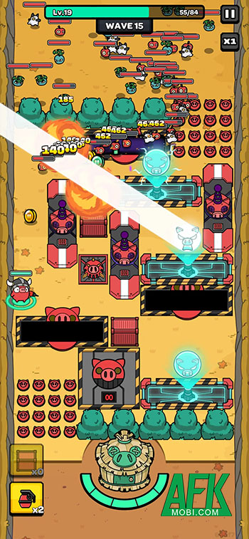 Cùng chú lợn đỏ phòng thủ trước bọn kẻ thù trong game Little Piggy Defense 2