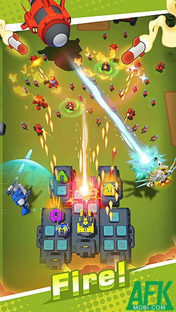 Phát triển chiếc xe tăng chiến đấu của bạn để chống lại bọn robot với Tank Fortress 0 Phát triển chiếc xe tăng chiến đấu của bạn để chống lại bọn robot với Tank Fortress 0