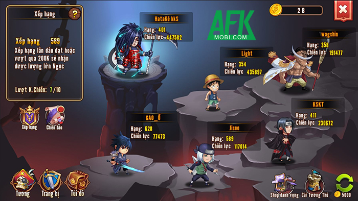 Tứ Hoàng Hỏa Quốc game đấu tướng chiến thuật chủ đề Naruto kết hợp One Piece 4