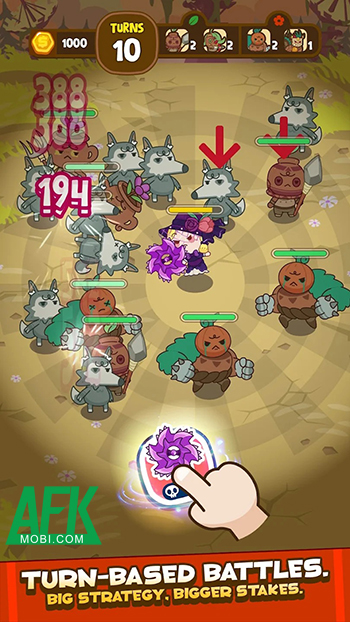 Chiến đấu hạ bọn kẻ thù cùng những anh hùng chibi tại game Wanderland: Angel Hunters RPG 1