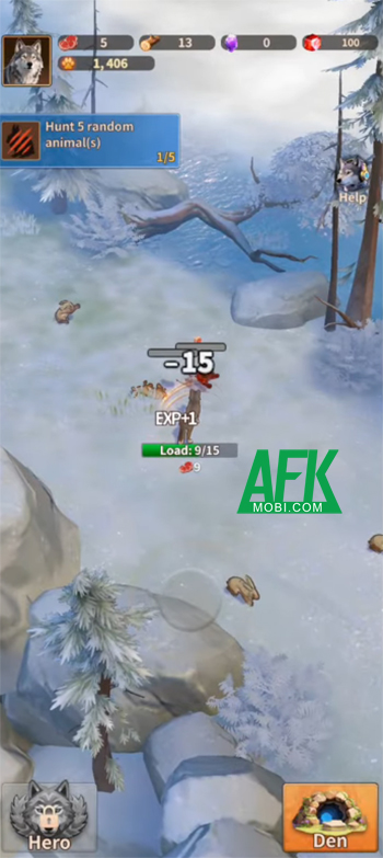 Đi săn để phát triển bầy sói của chính mình trong game Wolf War: Last Survival 0