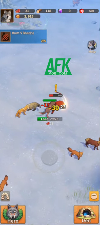 Đi săn để phát triển bầy sói của chính mình trong game Wolf War: Last Survival 3