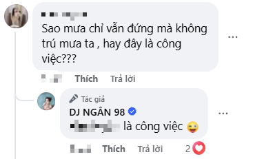 Hóa búp bê ướt sũng dưới mưa, Ngân 98 tuyên bố: 