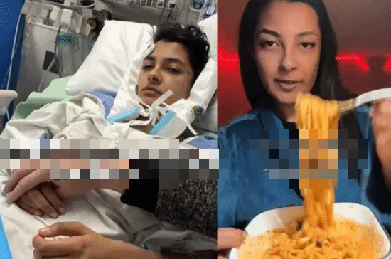 Ăn mì cay đến mức thủng dạ dày, nữ streamer Ăn mì cay đến mức thủng dạ dày, nữ streamer