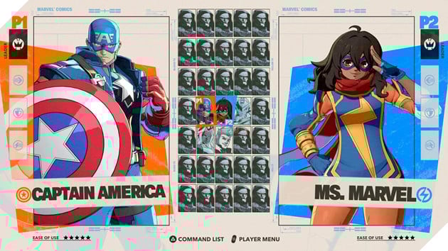 Marvel Tokon: Dang Ky Ngay De Nhan Co Hoi Tham Gia Closed Beta Tren PlayStation 2 Màn hình chọn nhân vật Marvel Tokon