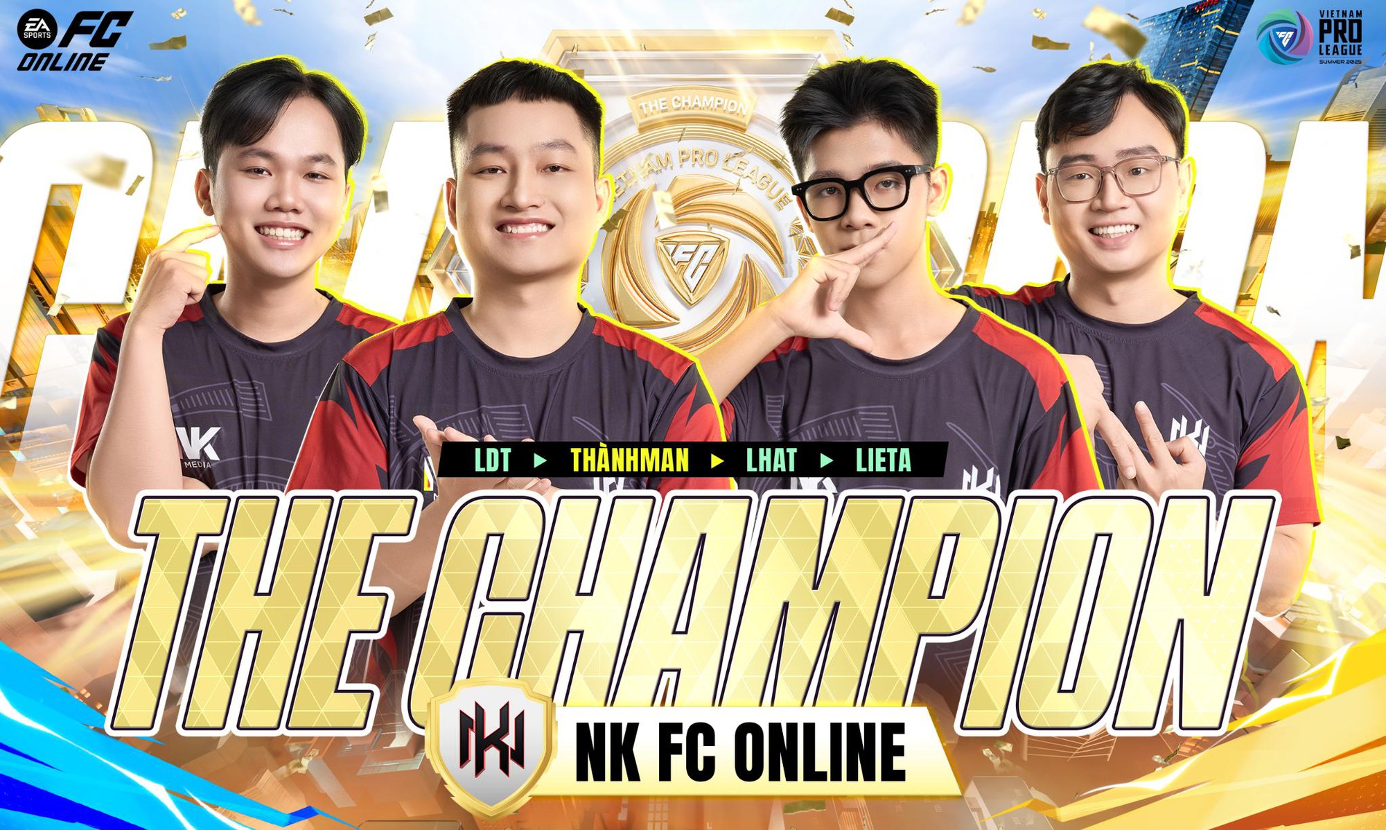 NK FC Online vô địch FVPL Summer 2025, lập kỷ lục 3 lần liên tiếp lên ngôi- Ảnh 1.