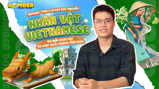Bomber VNG chào mừng Quốc Khánh với nhân vật mang đậm chất Việt- Ảnh 1. Bomber VNG chào mừng Quốc Khánh với nhân vật mang đậm chất Việt- Ảnh 1.