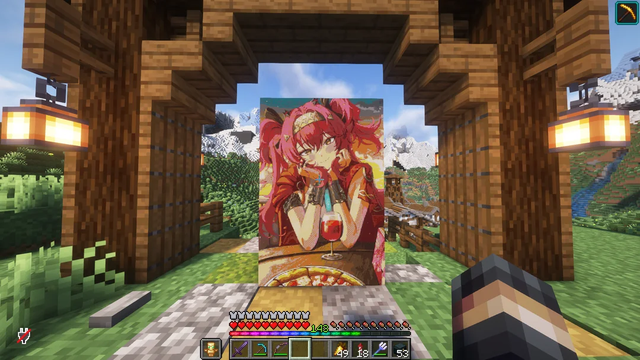 2 game thủ dùng gần 100 nghìn khối block, vẽ chân dung 