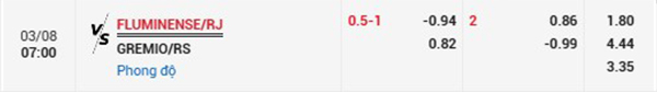 TL Fluminense vs Gremio