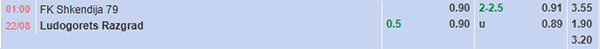 TL Shkendija vs Ludogorets