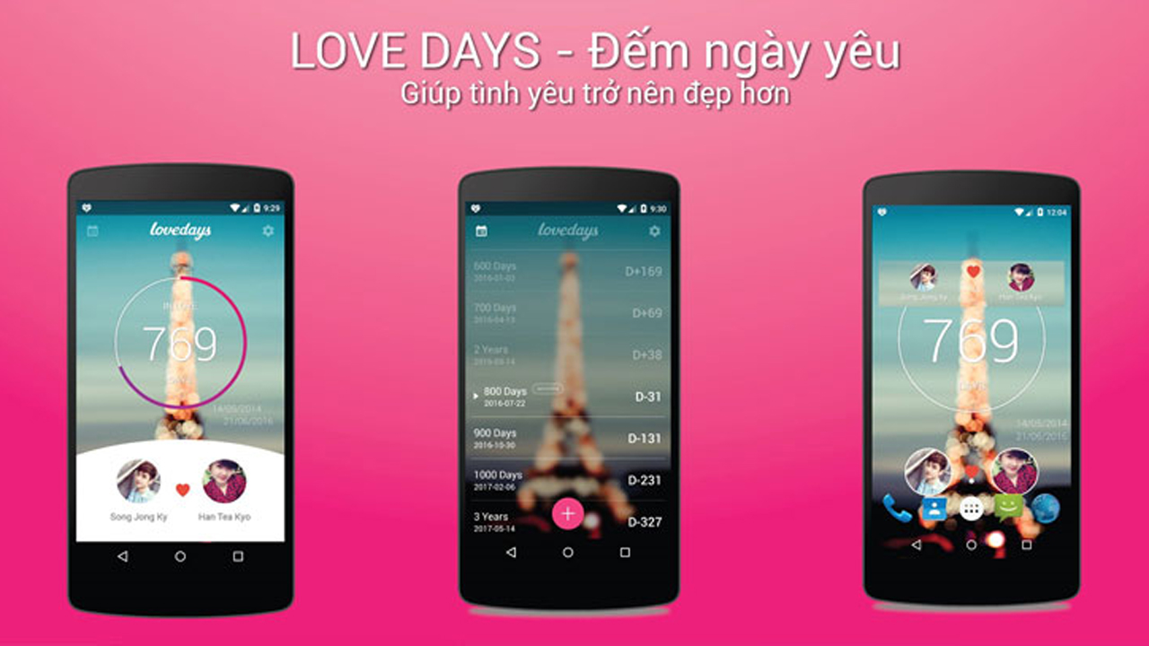 Ứng dụng đếm ngày yêu Lovedays