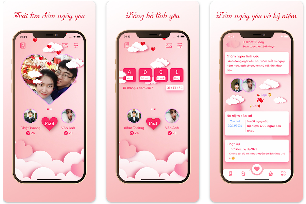 App tính ngày yêu Likiss
