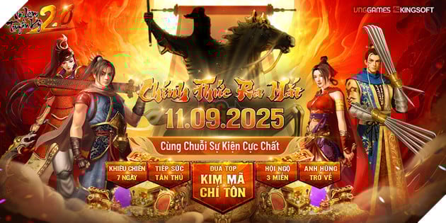 Vo Lam Truyen Ky 2.0 PC chinh thuc ra mat ngay 11/09/2025: Giang ho tai hoi, ky uc huyen thoai song day Võ Lâm Truyền Kỳ 2.0 PC chính thức ra mắt ngày 11/09/2025: Giang hồ tái hội, ký ức huyền thoại sống dậy