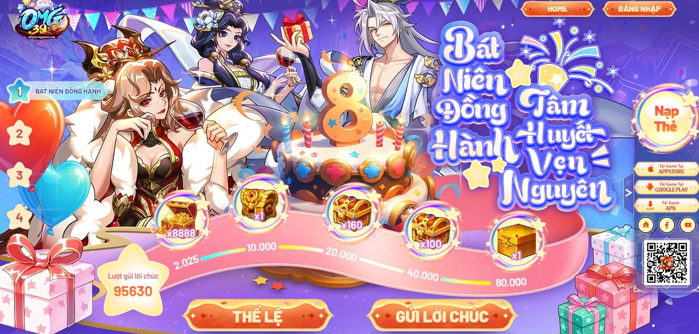 OMG 3Q kỷ niệm sinh nhật 8 năm: Huyền Thoại Game Đấu Tướng - Vô vàn sự kiện và quà tặng Khủng- Ảnh 2.