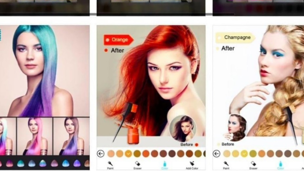 App thử kiểu tóc hiện đại